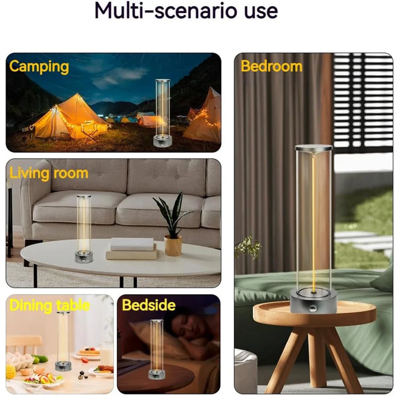 Cordless Rechargeable LED Table Lamp - Touch Sensor, Magnetic Design, Dimmable Night Light