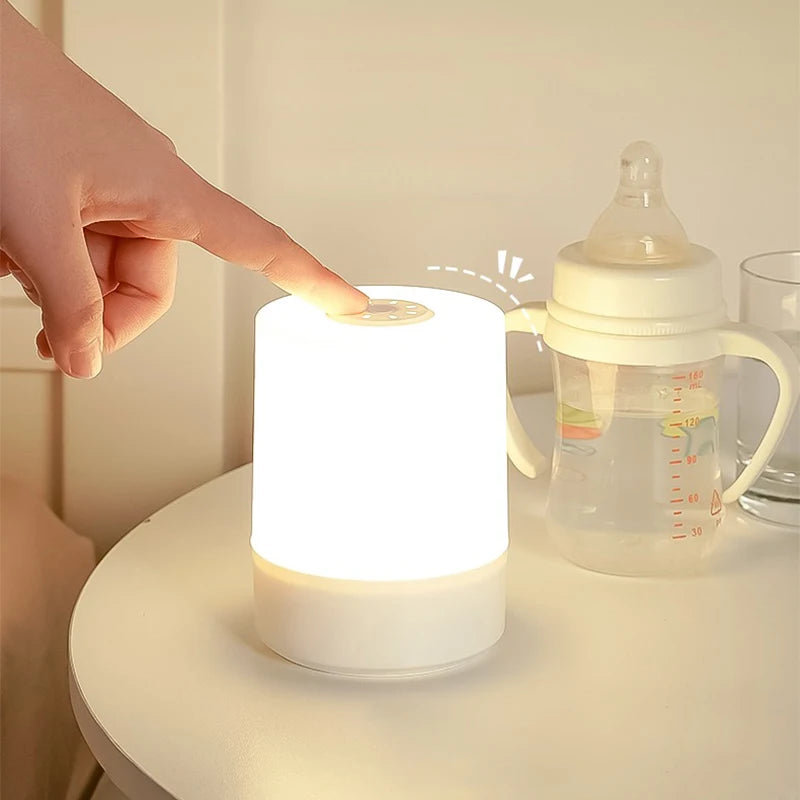 Dimmable LED Bedside Night Lamp with Touch Control – Bedroom Table Lighting Decoration