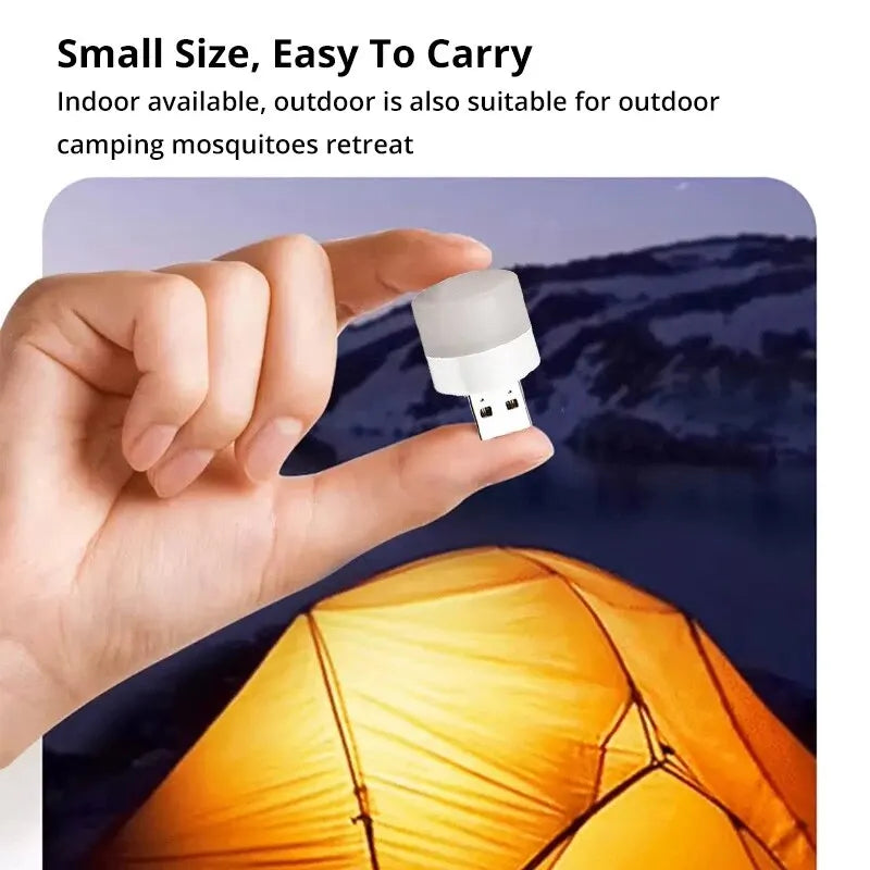 3Pcs USB Mosquito Repellent Night Light – LED Portable Mini Lamp for Bedroom, Home, and Travel