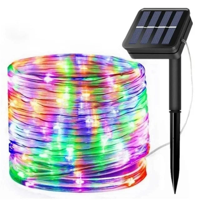 30M 300 LED Solar Rope Light - Outdoor Waterproof Fairy Lights for Christmas & Garden Decor