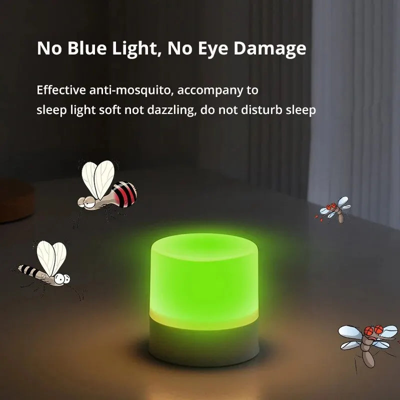 3Pcs USB Mosquito Repellent Night Light – LED Portable Mini Lamp for Bedroom, Home, and Travel