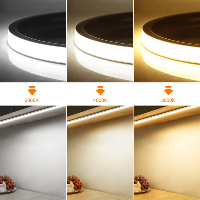 Smart PIR Motion Sensor COB LED Strip Light – Waterproof Neon Light with Auto ON/OFF for Home Décor